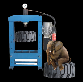 Heavy-Duty Hydraulic Solid Truck Tire Press Machine